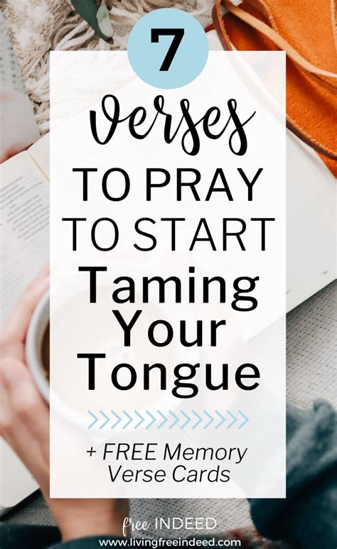7 Verses To Pray To Start Taming Your Tongue Verses Learning To Pray