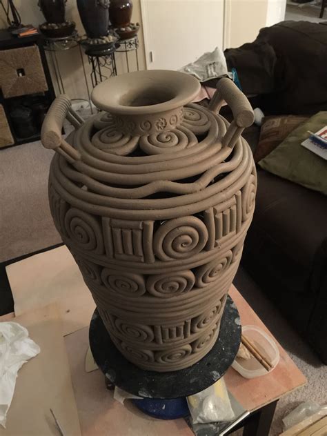 Large Negative Space Coil Pot Coil Pottery Pottery Handbuilding