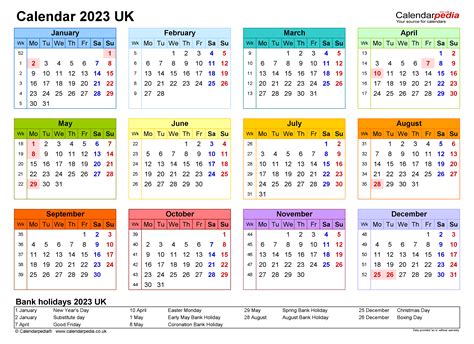 Full Year Calendar 2023 Excel Mobila Bucatarie 2023