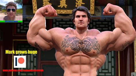 Male Muscle Growth Animation Mark Grows Huge YouTube