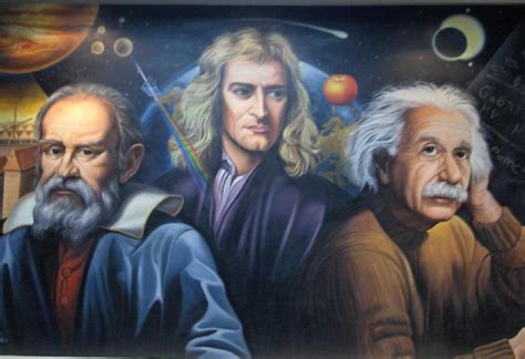 Three Great Scientists Painting By Maugdo Vasquez