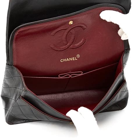 Chanel Medium Classic Double Flap Bag 1994 Hb818 Second Hand Handbags