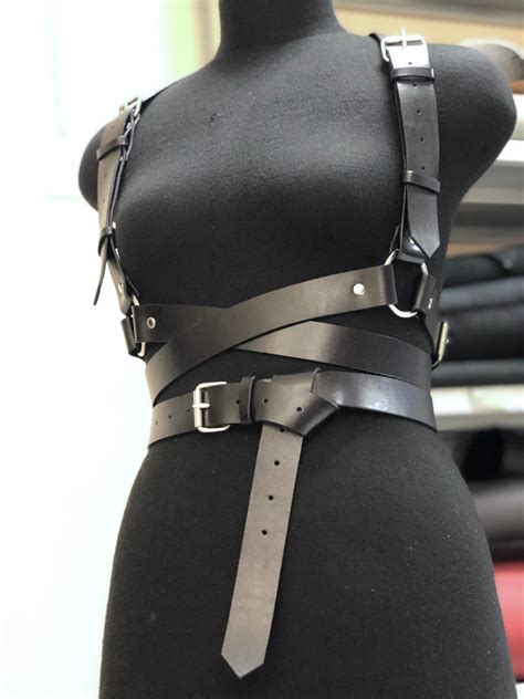 Leather Harness For Women Leather Harness Leather Straps Etsy Australia