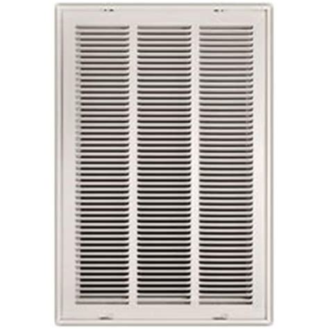 Stamped Return Air Filter Grille With Hinged White 16 X 25 In