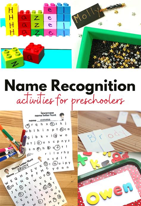 Name Recognition Activities For Preschool No Time For Flash Cards