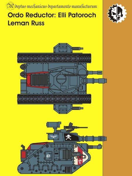 Warhammer 40k Ordo Reductor Leman Russ Tank Free Paper Model Download
