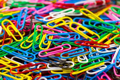 Wallpaper Paper Clips Colored Fixation Hd Widescreen High