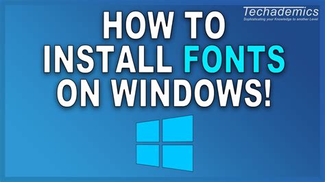 How To Download And Install Fonts For Windows 10 Youtube
