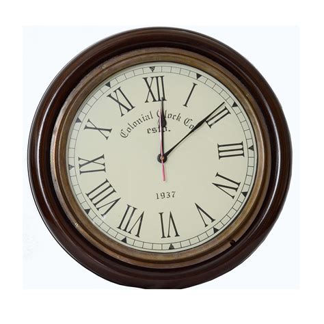 Classic Vintage Style Colonial Wall Clock Antikcart