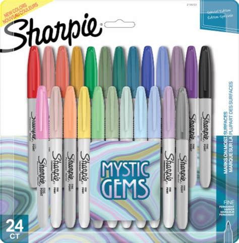 Sharpie Mystic Gems Fine Permanent Markers 24 Pk Kroger