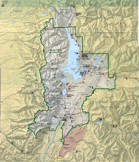 34 Map Of Grand Teton National Park Maps Database Source