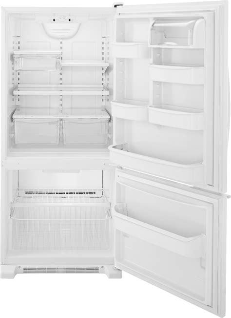 best buy whirlpool 18 5 cu ft bottom freezer refrigerator white on white wrb119wfbw