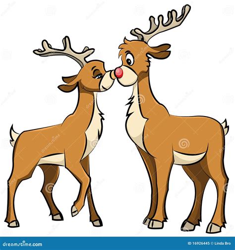 Reindeer Love Stock Vector Illustration Of Love Buck 16926445