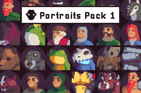 39 Portraits Pixel Art Pack