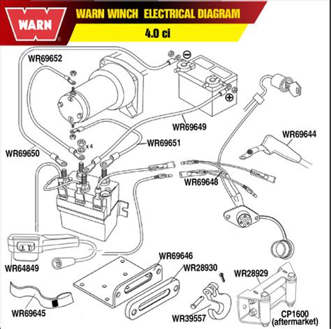 Click on the item number of the part you need to replace. Winch Wiring Schematic