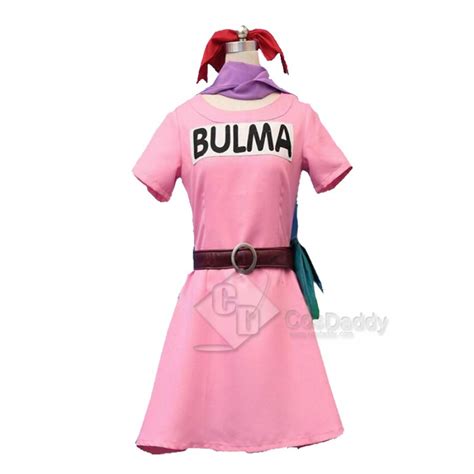 First, you could choose the proper size from the size chart. Dragon Ball Z Bulma Pink Dress Cosplay Costume