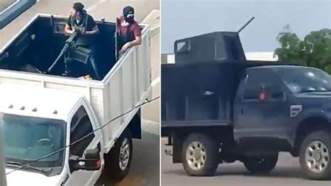 Cartel Narco Tanks Heavy Weapons On Full Display During Battle Over
