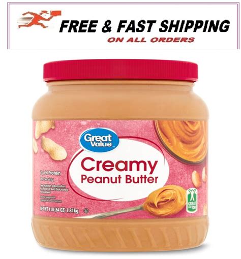 Great Value Creamy Peanut Butter Spread Oz Free Fast Shipping Ebay
