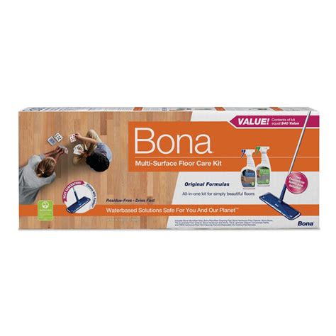 Bringing out the best in wooden floors. Bona Multi-Surface Floor Care Kit-WM710013501 - The Home Depot