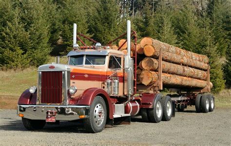 Peterbilt 351 Daycab Logging Trucks Peterbilt Big Rig Trucks
