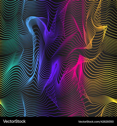 Neon Stripes Seamless Texture Royalty Free Vector Image