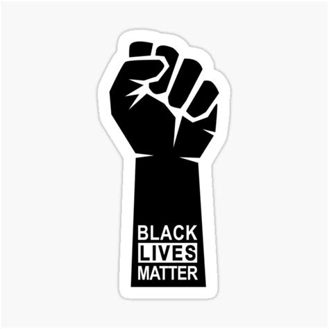 Black Lives Matter Fist Fighting Sticker By Beakraus Redbubble