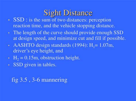 The stopping sight distance is the sum of lag distance and the braking distance. PPT - Vertical Curves PowerPoint Presentation - ID:298486