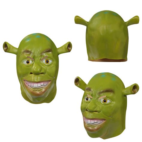 Accessoires Shrek Mask Masque En Latex Fête Cosplay Halloween