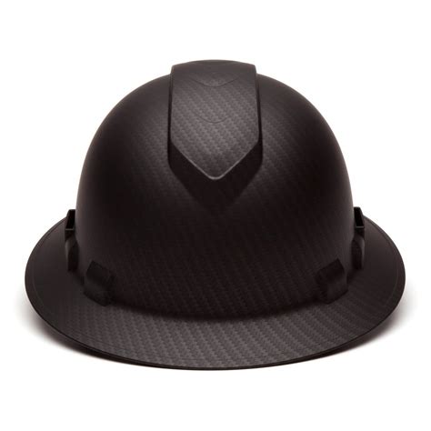 Pyramex Ridgeline Vented Full Brim Style Hard Hat With Black Graphite