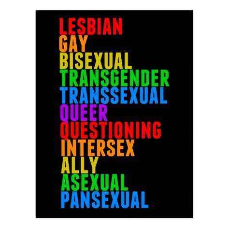Lgbtqqiaap Gay Pride Rainbow Postcard Uk