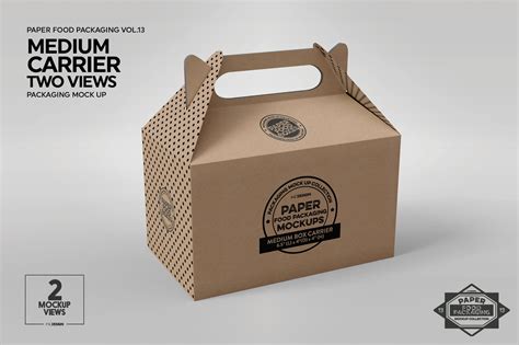 Vol 13 Paper Food Box Packaging Mockups By Inc Design Studio