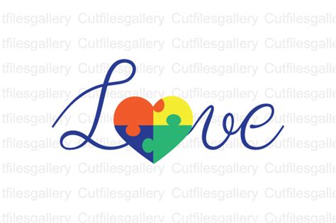 Love Autism Svg Graphic By Cutfilesgallery · Creative