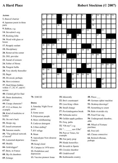 Works on tablets and phones. 5 Printable Crossword Puzzles For | Printable crossword puzzles, Free printable crossword ...