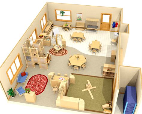 Floor Plan Of A Preschool Classroom Image To U