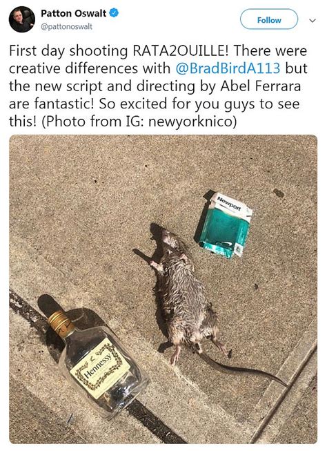 Henny Rat Bizarre Picture Of New York City Rat Clutching An Empty