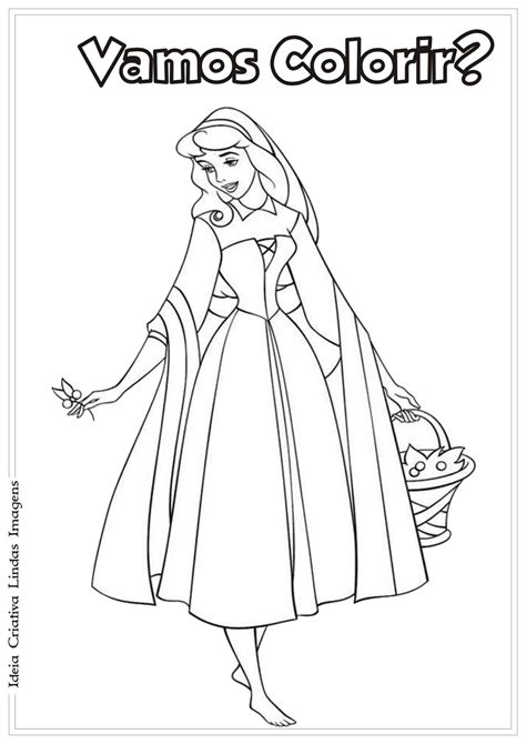 Princesa Da Disney Aurora Para Colorir A Bela Adormecida Para Colorir