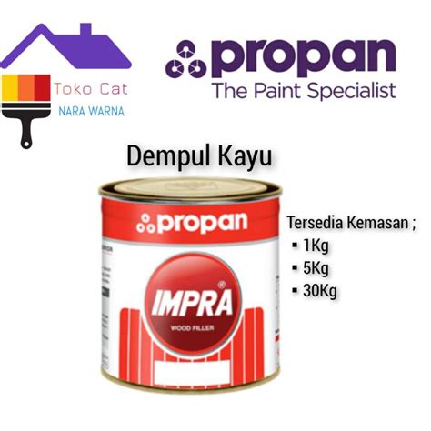 jual impra wood filler dempul kayu 5kg shopee indonesia