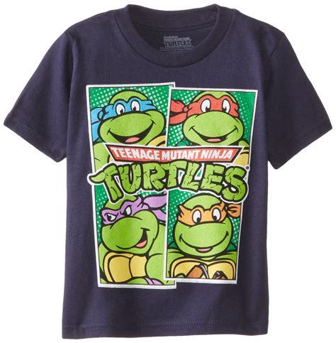 Teenage Mutant Ninja Turtles Tmnt 4 Faces Panels T Shirt 5149 Jznovelty