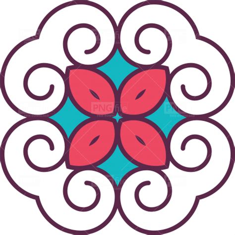 Damask seamless pattern floral background. Round Floral Decorative ornaments Png - Photo #797 ...