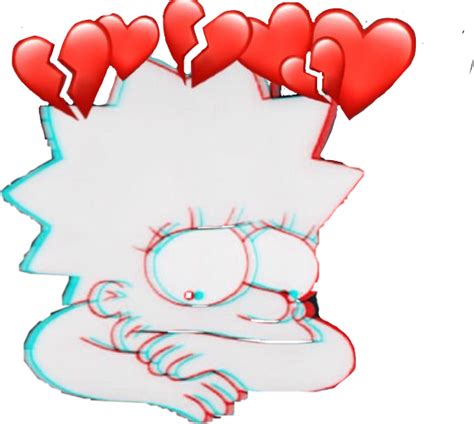 Sad Mood Lisa Simpson Freetoedit Lisa Simpson Sad Png Transparent Png