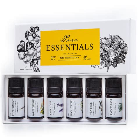Pure Essentials Oils Top 6 Aromatherapy Oils In 1 Box 10 Ml — Pure
