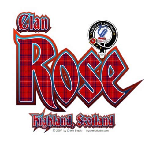 Clan Rose Tartan Badge