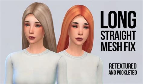 Sims 4 Cc Long Straight Hair Long Hair