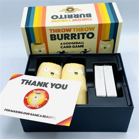 Throw Throw Burrito Game Kickstarter Exclusive Edition Exploding