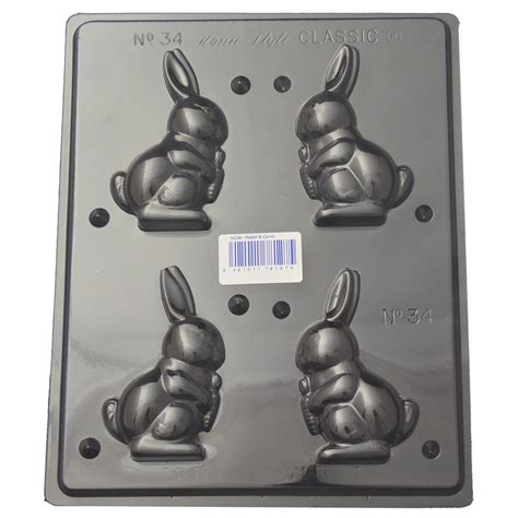 Kitchen Domain Home Style Chocolates Rabbit And Carrot Chocolate Mould