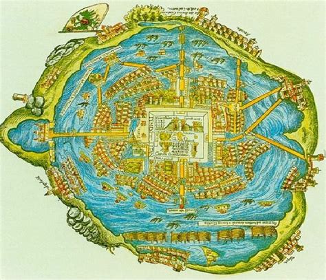 Their Capital City Was Tenochtitlan Ancient Maps Ancient Atlantis