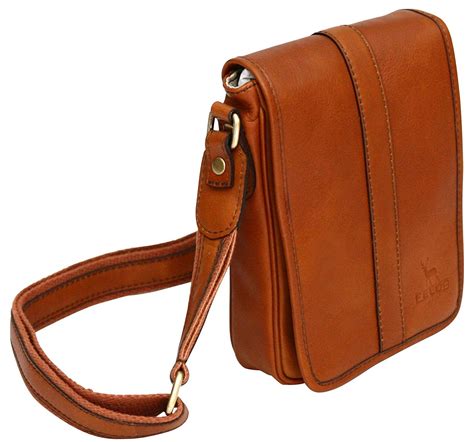 Genuine Leather Small Side Shoulder Bag Unisex Case Carry Ebay