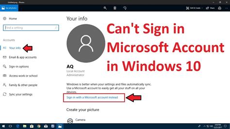 How To Fix Cant Login Microsoft Account In Windows 10 Youtube