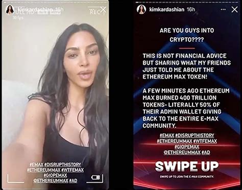 Kim Kardashians EMAX Crypto Promo Post Leads To Massive SEC Fine