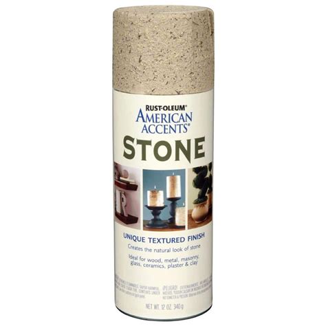 Rust Oleum American Accents 12 Oz Stone Bleached Stone Textured Finish